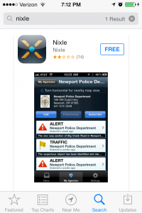 The Nixle application is available on Apple products and is free download. Users subscribed to Nixle will get alerts about crime and community events in the area that the user lives in and subscribes to. Photo by: Alicia Edquist